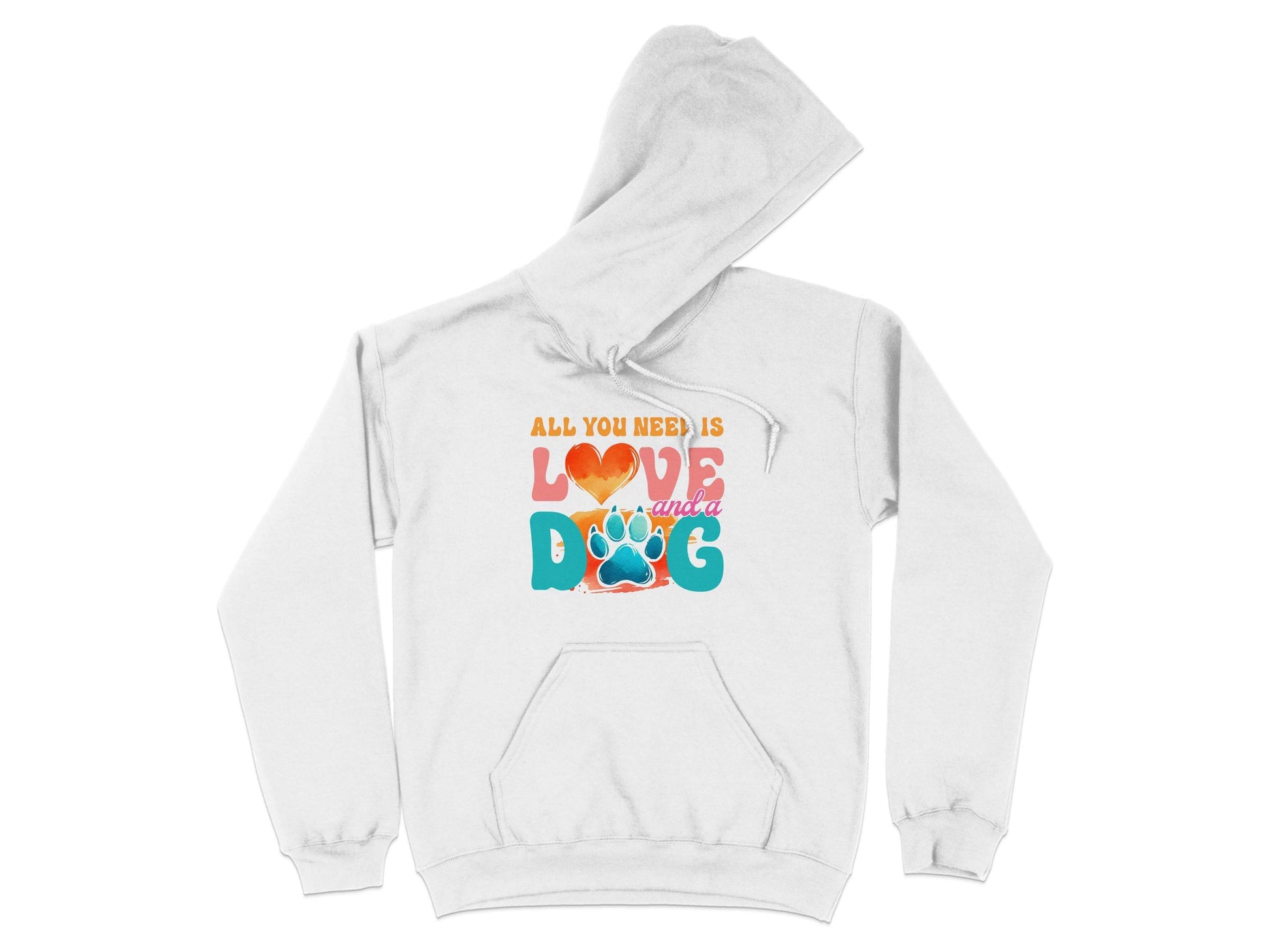 All You Need Is Love And A Dog Colorful Design Hoodie - Design & Vybe