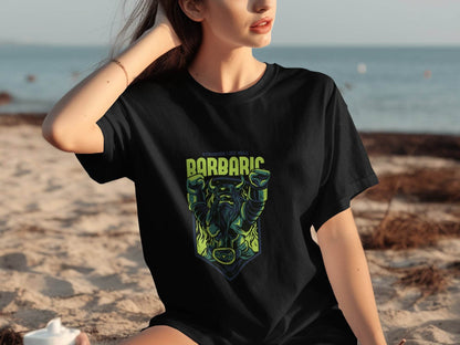 Stronger Like Hell Barbaric Warrior Graphic T-Shirt - Design & Vybe