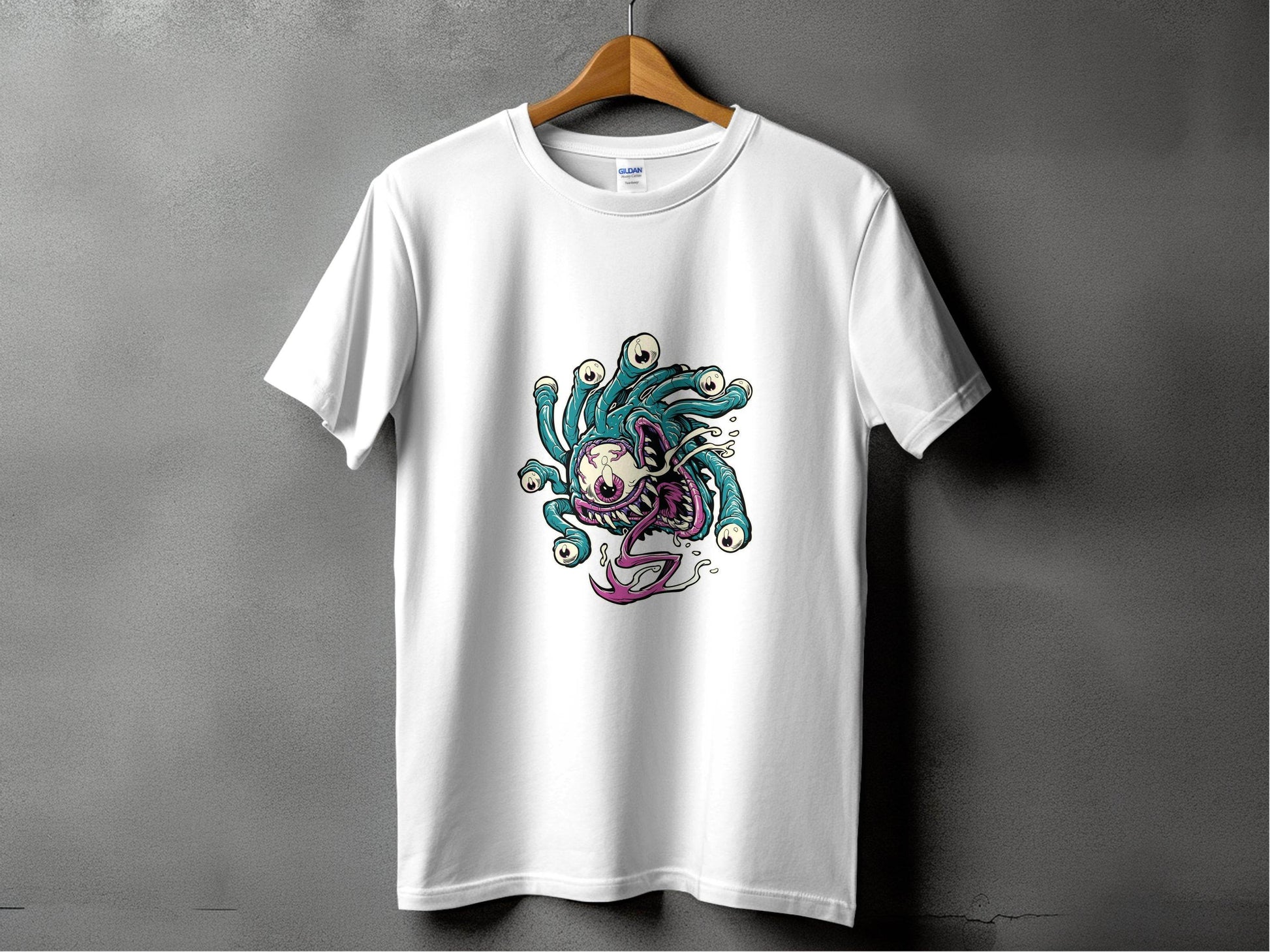 Eye Monster Colorful Fantasy Illustration Graphic T-Shirt - Design & Vybe
