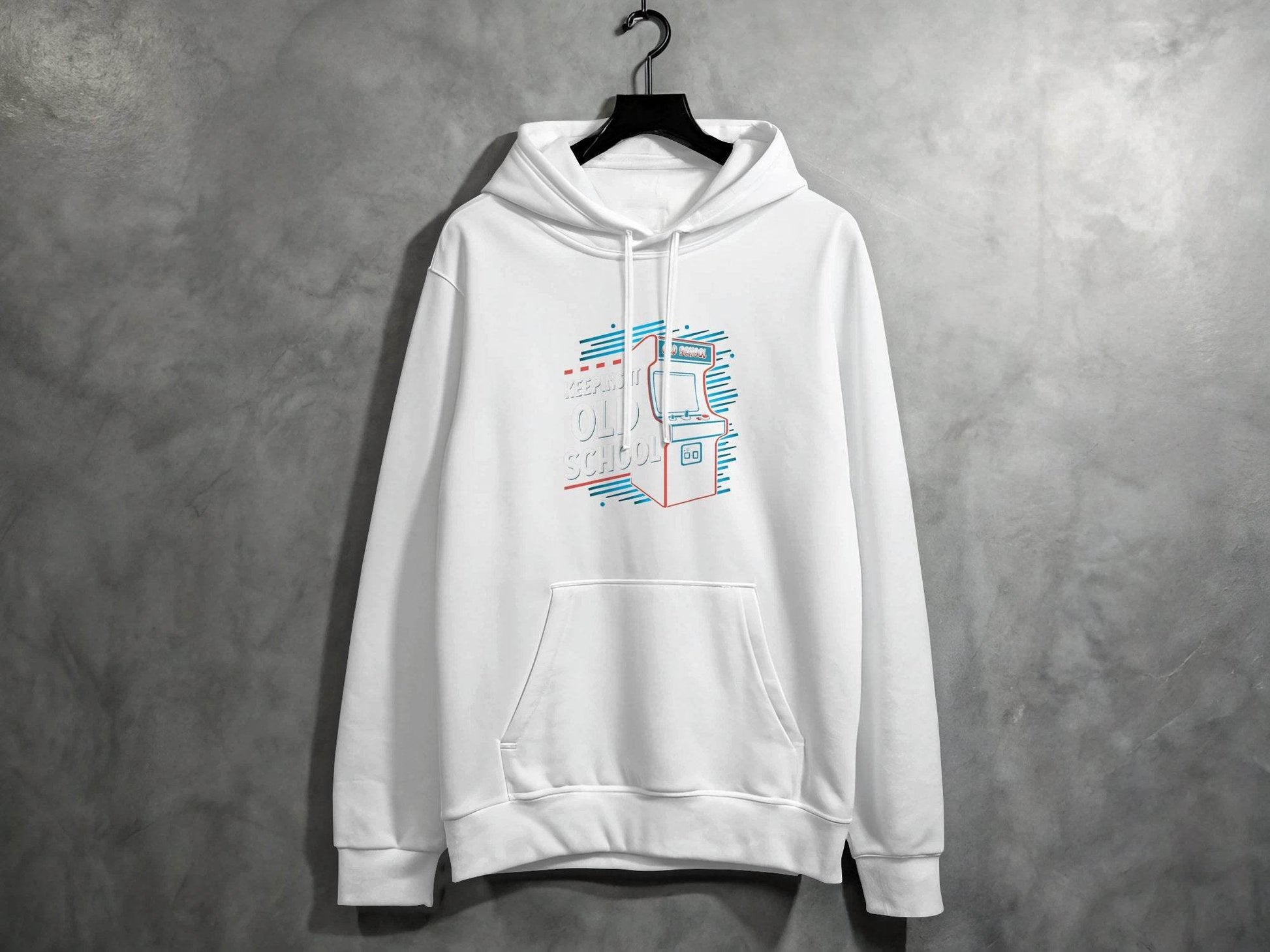 Keeping It Old School Vintage Arcade Game Machine Hoodie - Design & Vybe