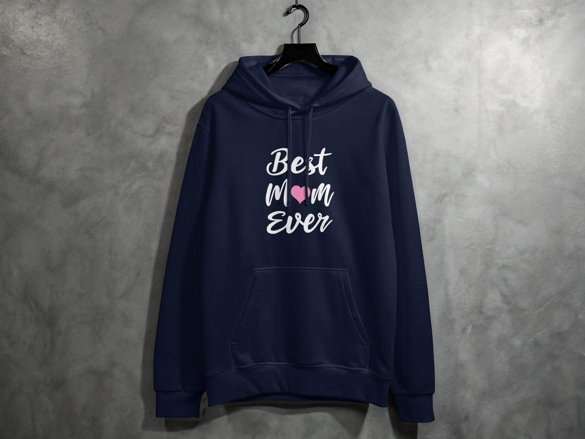 Best Mom Ever with Heart Mothers Day Celebration Hoodie - Design & Vybe