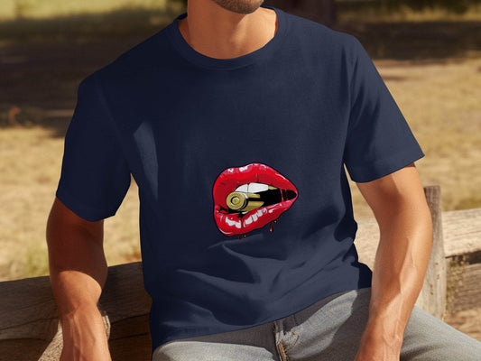 Crooks And Castles Bullet With Red Lips Graphic T-Shirt - Design & Vybe