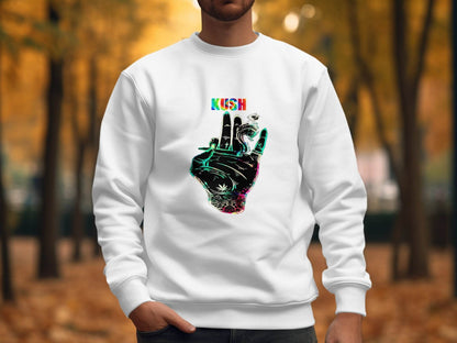 Kush Hand Artwork Style Graphic Design Unisex Hoodie - Design & Vybe