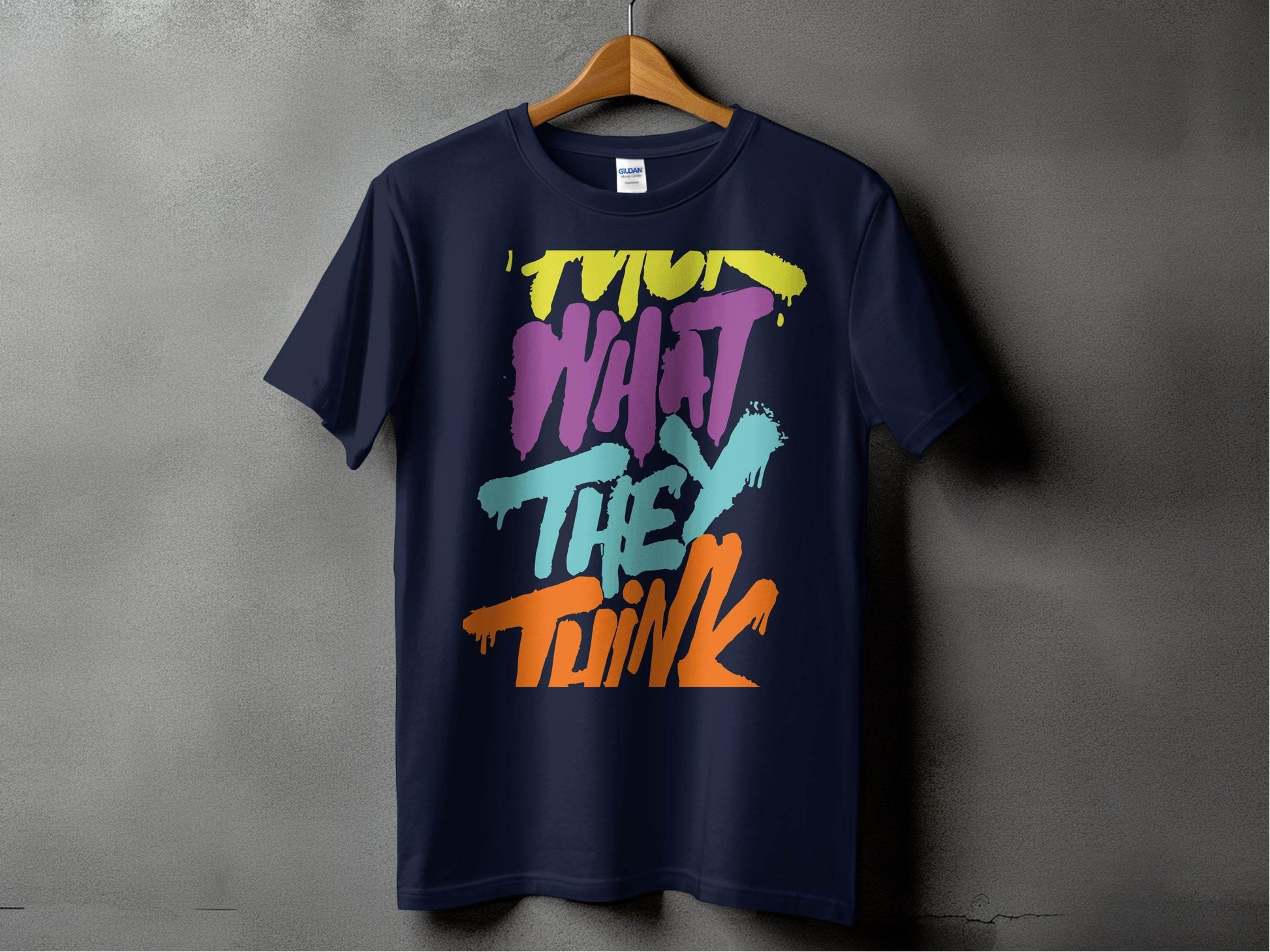 Colorful Graphic Tee with Bold Statement Design product