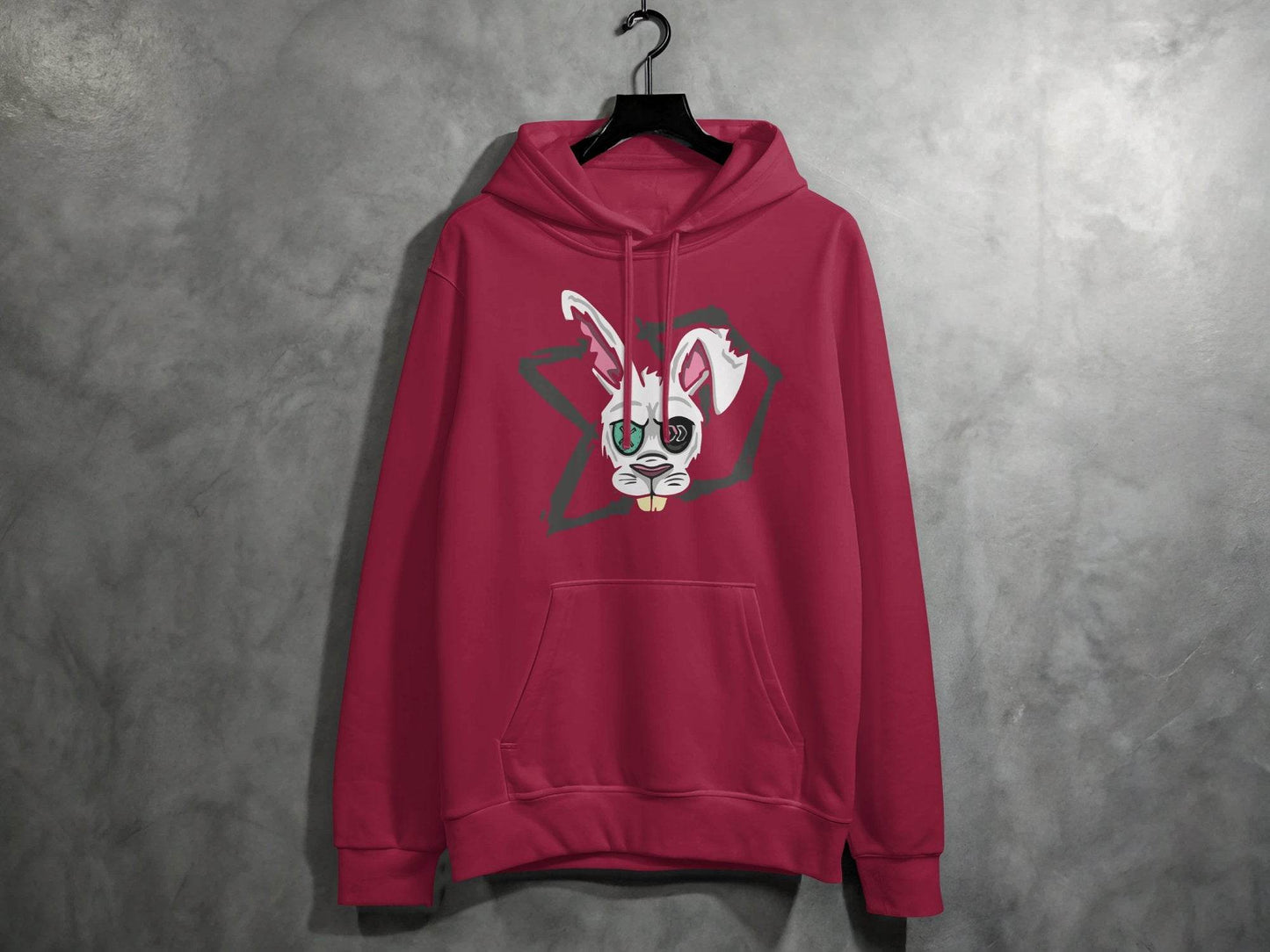 Morbid Zombie Rabbit Graphic Cool Design Hoodie - Design & Vybe