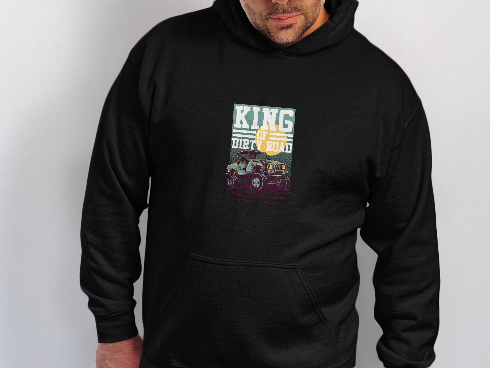 King Of Dirty Road Everyday Driving Adventure Hoodie - Design & Vybe