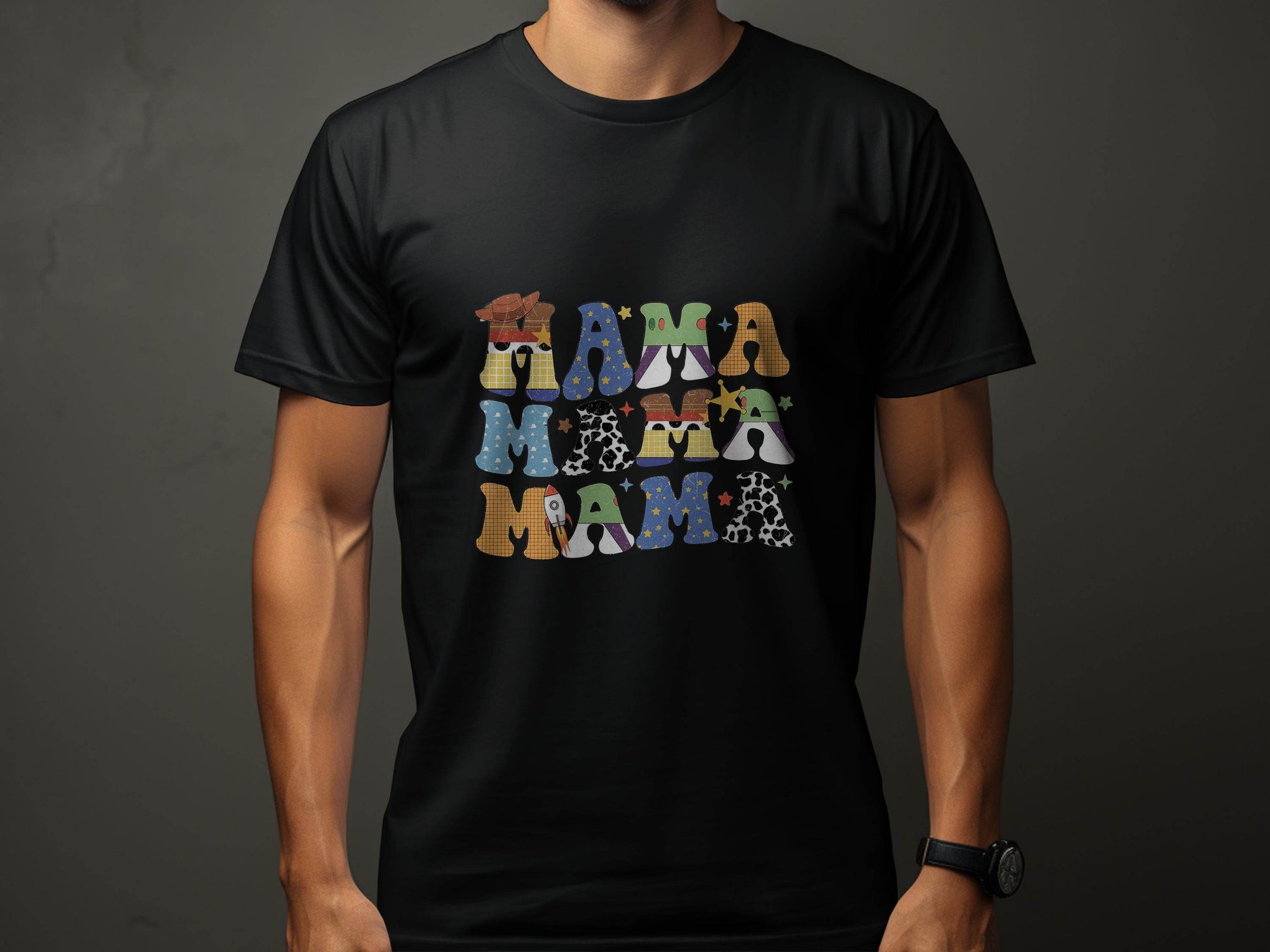 Colorful Mama Letters Cute Family Mama Life T-Shirt - Design & Vybe