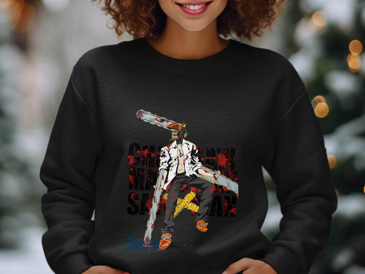 Chainsaw Man Anime Manga Comic Character Stylish Sweater - Design & Vybe