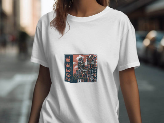 Totem Poles with Quote Be Yourself Oscar Wilde T-Shirt - Design & Vybe