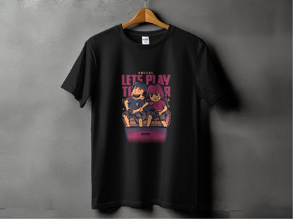 Lets Play Together Gaming Console Video Games T-Shirt - Design & Vybe