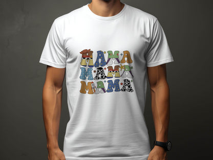 Colorful Mama Letters Cute Family Mama Life T-Shirt - Design & Vybe
