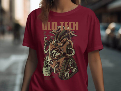 Old Tech Post of the End Robot Inspired T-Shirt - Design & Vybe