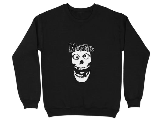 Mupits Graphic Sweatshirt with Bold Skull product type