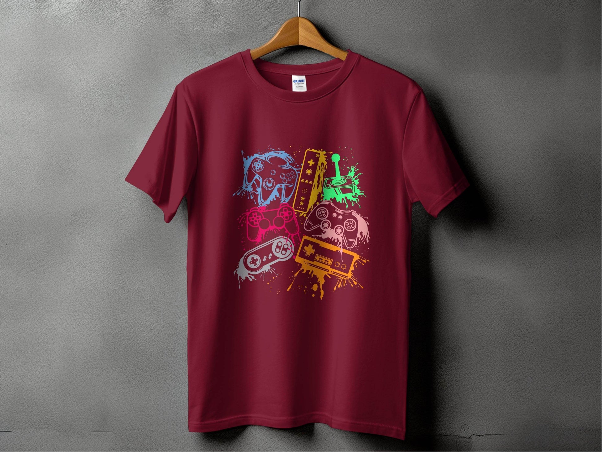 Gaming Console Joypad Colorful Style Design Artwork T-Shirt - Design & Vybe