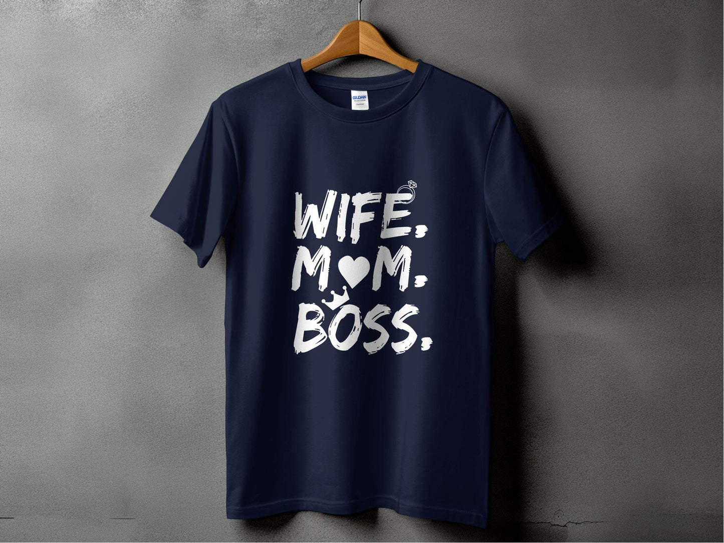 Wife Mom Boss Superwoman Design For Queens T-Shirt - Design & Vybe