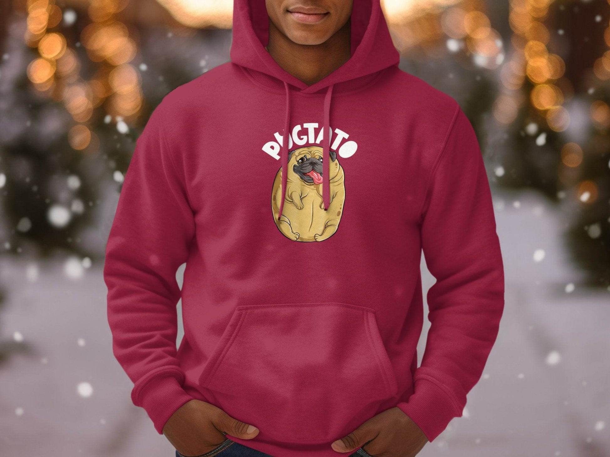 Cute Pugtato Design Graphic Sweater - Design & Vybe
