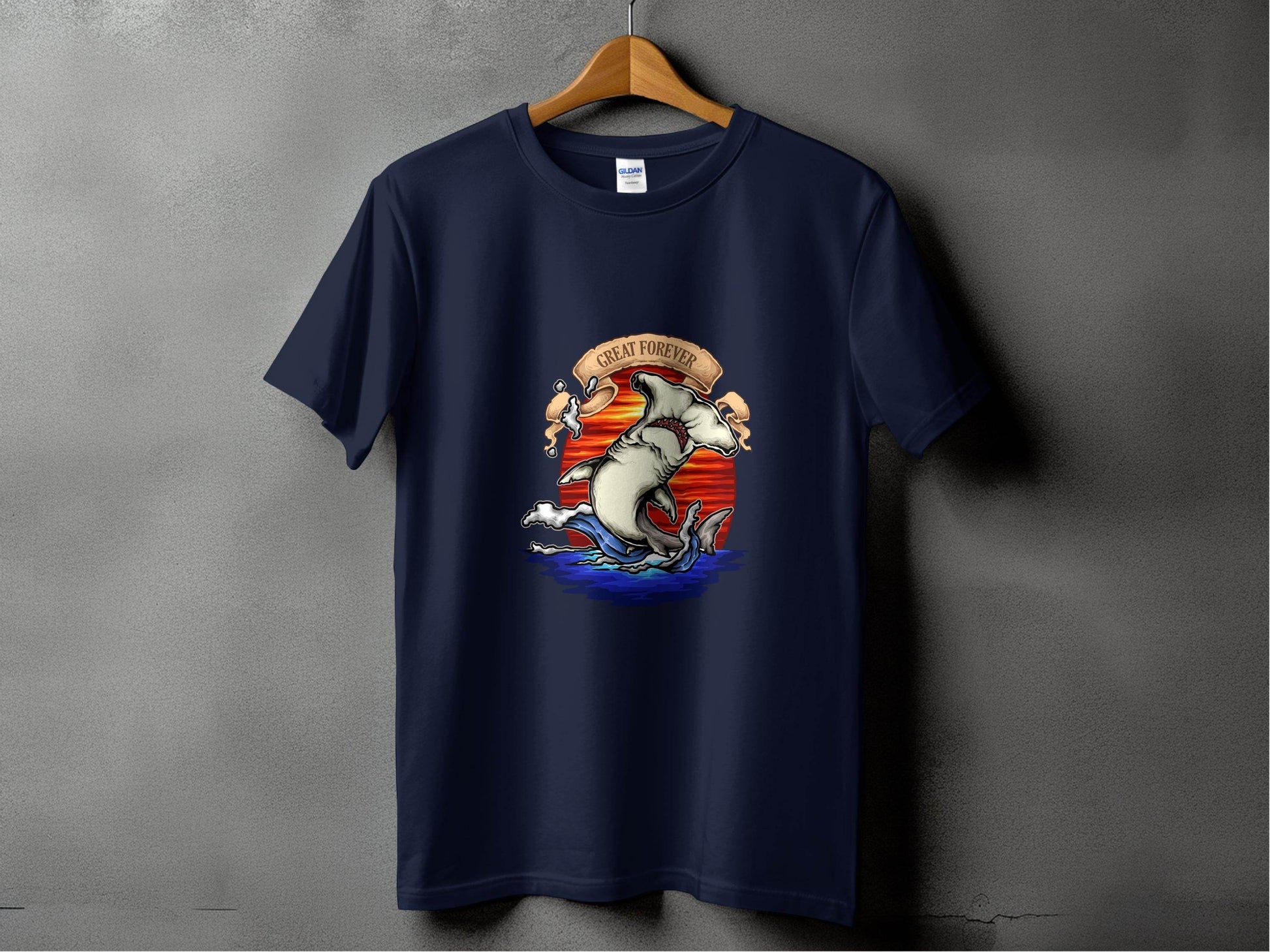 Hammerhead Shark Illustration Graphic T-Shirt - Design & Vybe