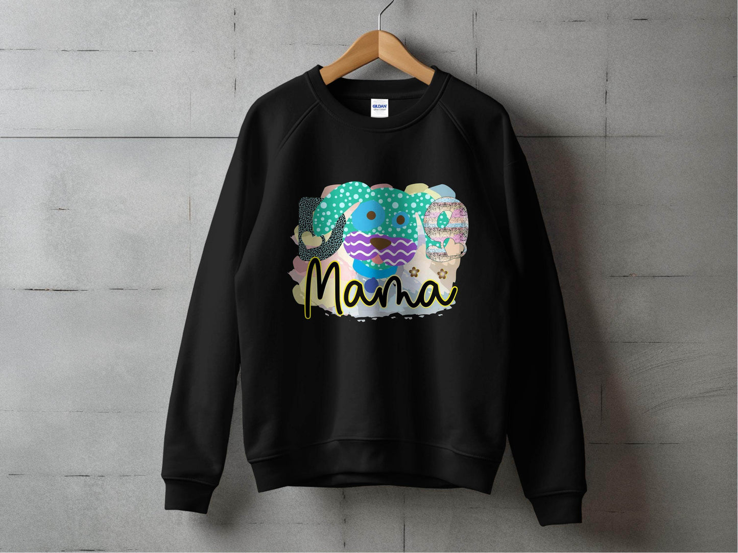 Dog Mama Colorful Graphic Design Great Gift Idea Sweater - Design & Vybe