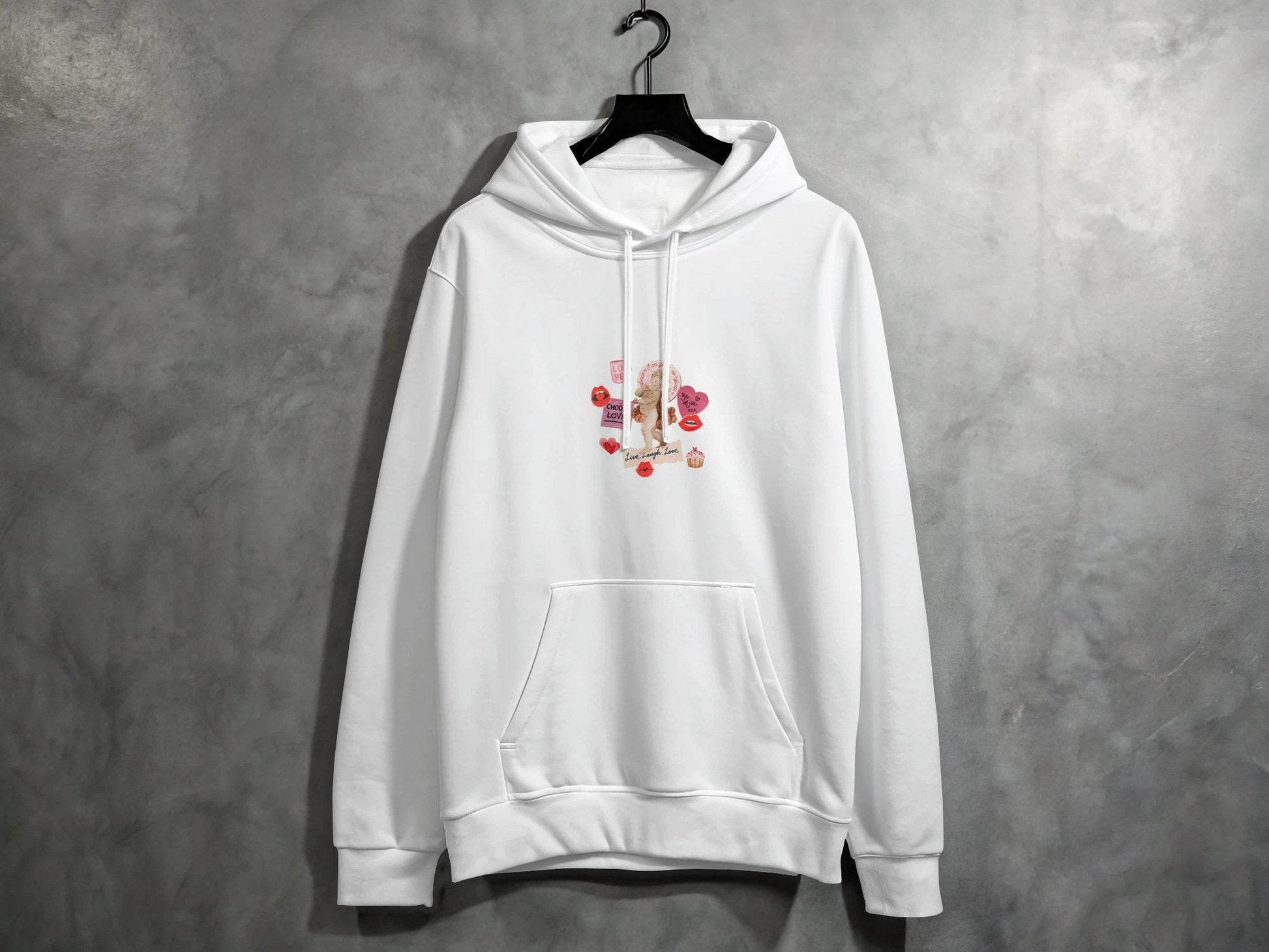 Cupid with Love and Valentine's Day Elements Hoodie - Design & Vybe