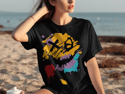 Colorful Smile Mood Abstract Art T-Shirt - Design & Vybe