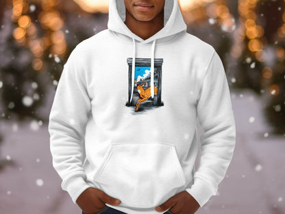 Wildlife Escape Deer Graphic Hoodie - Design & Vybe