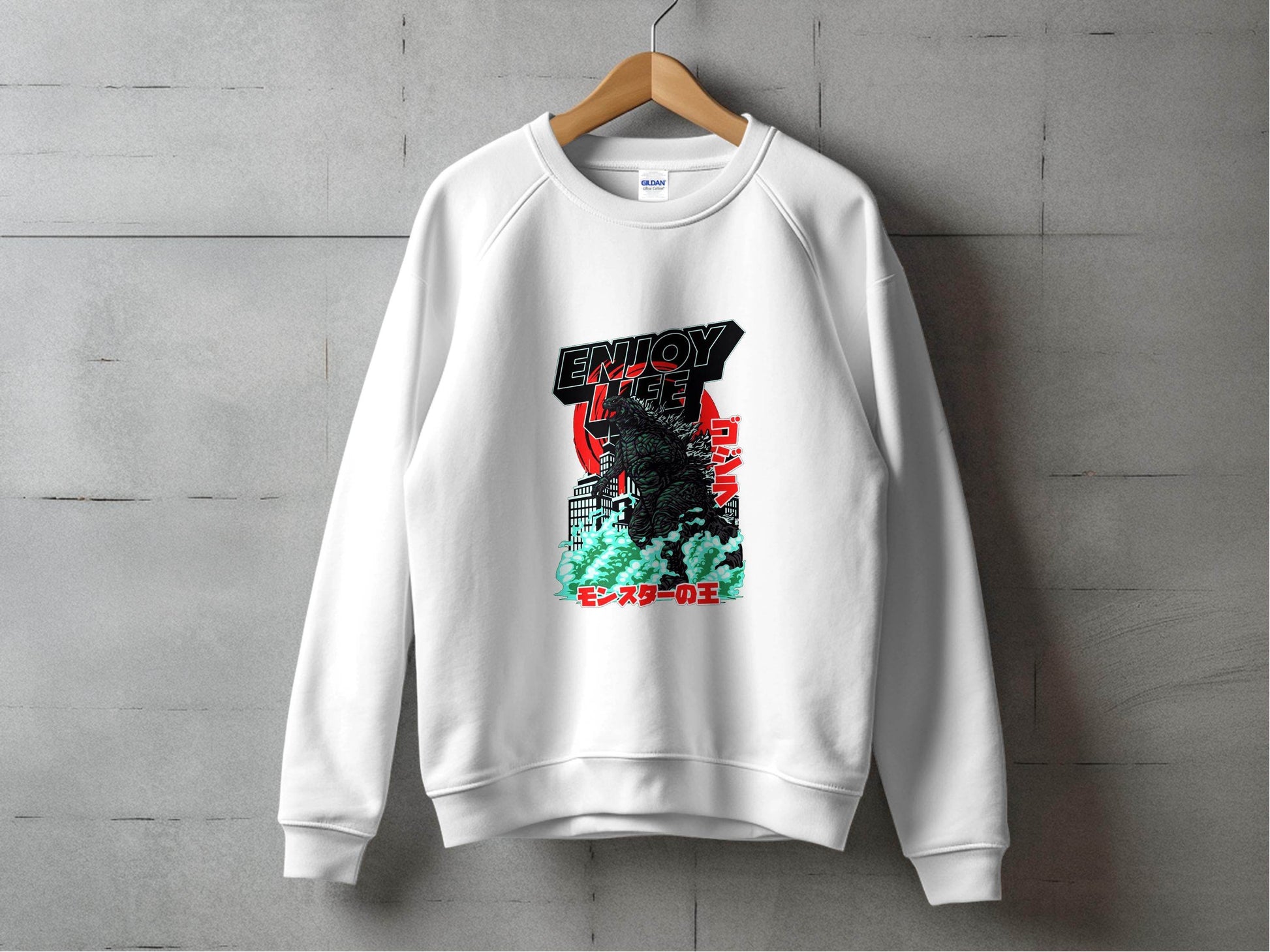 Enjoy Life Godzilla Monster King Of The Monsters Sweater - Design & Vybe