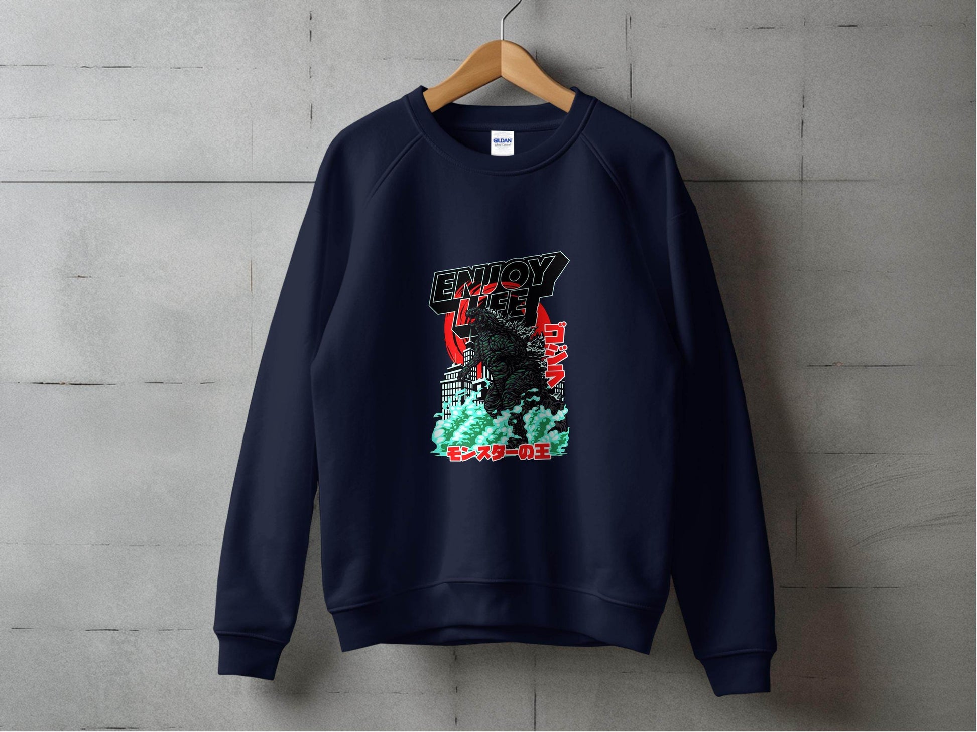 Enjoy Life Godzilla Monster King Of The Monsters Hoodie - Design & Vybe