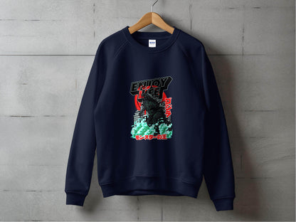 Enjoy Life Godzilla Monster King Of The Monsters Hoodie - Design & Vybe