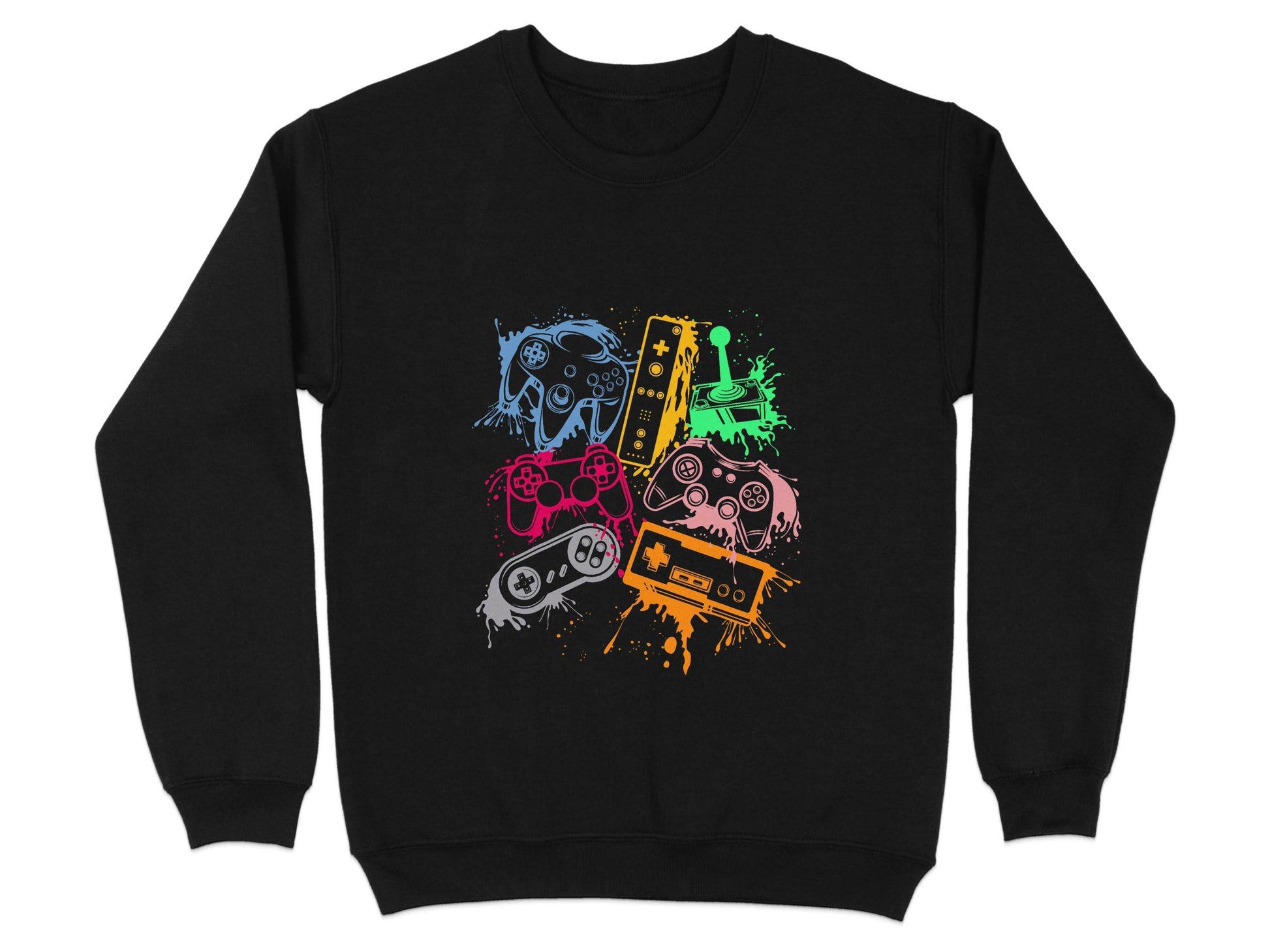 Gaming Console Joypad Colorful Style Design Artwork Sweater - Design & Vybe