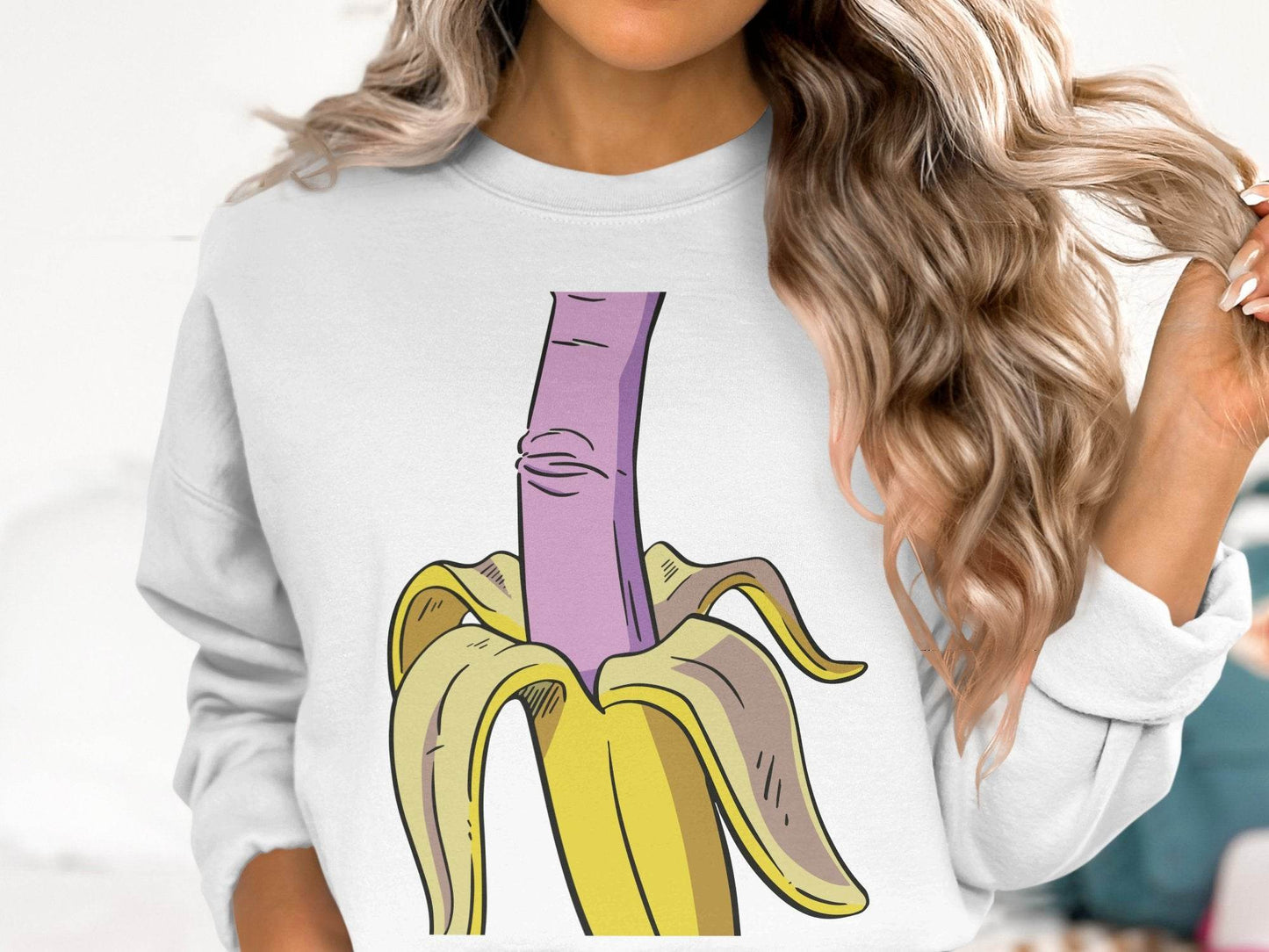 Fun Banana Cartoon and Vibrant Art Design Sweater - Design & Vybe