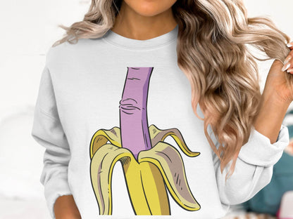 Fun Banana Cartoon and Vibrant Art Design Sweater - Design & Vybe