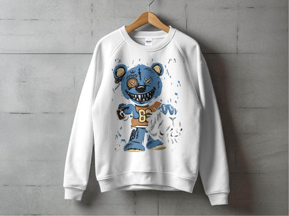 Funky Cartoon Bear Graphic Sweater - Design & Vybe
