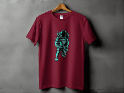 Astronaut with Ice Cream Graphics Cool Print For T-Shirt - Design & Vybe