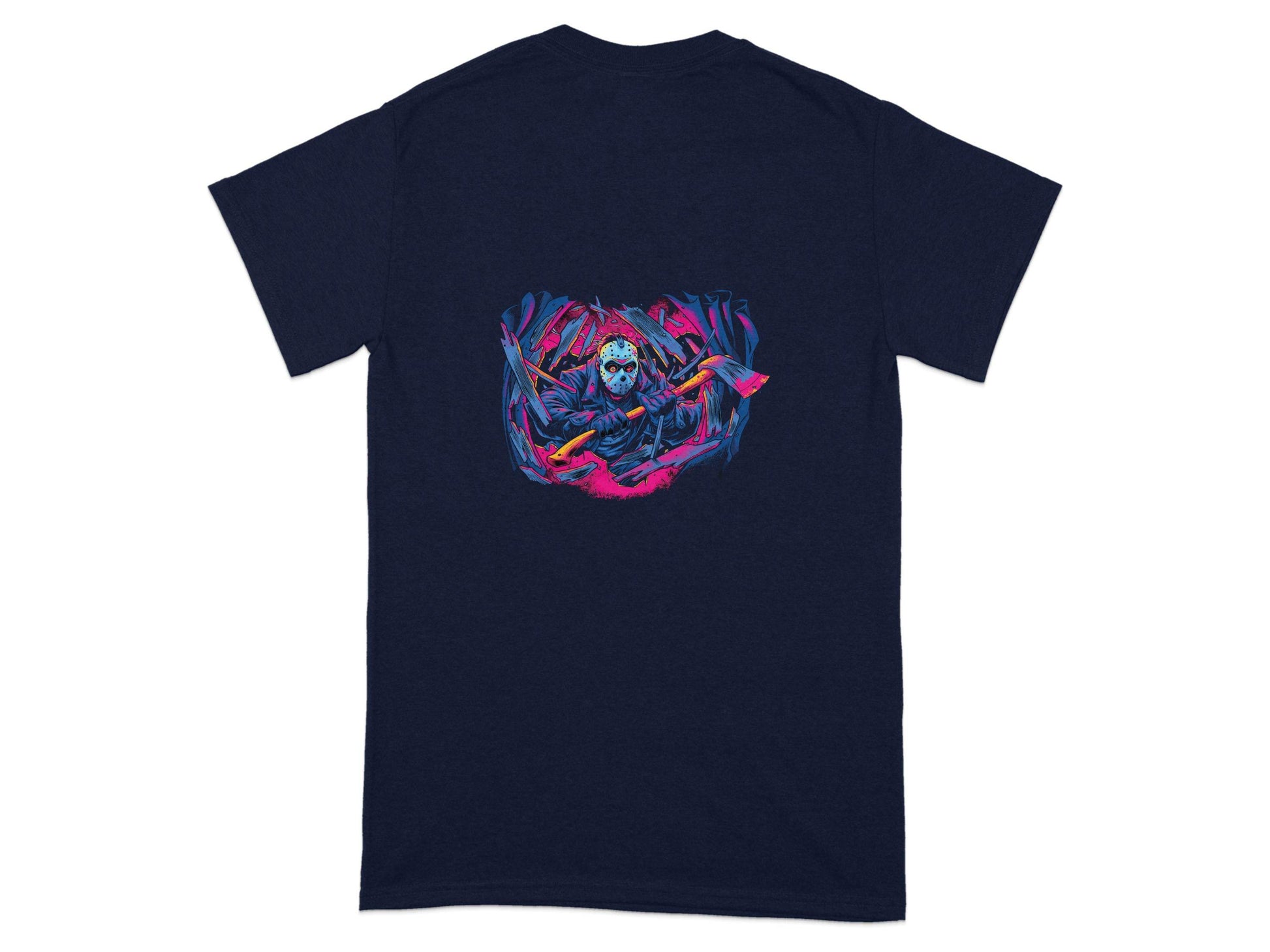 Masked Horror with Axes Abstract Graphics Cool T-Shirt - Design & Vybe