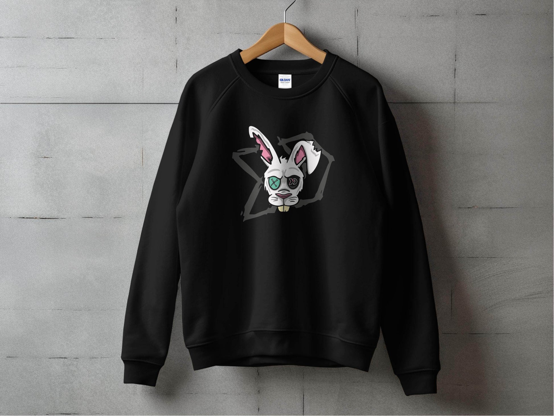 Morbid Zombie Rabbit Graphic Cool Design Sweater - Design & Vybe