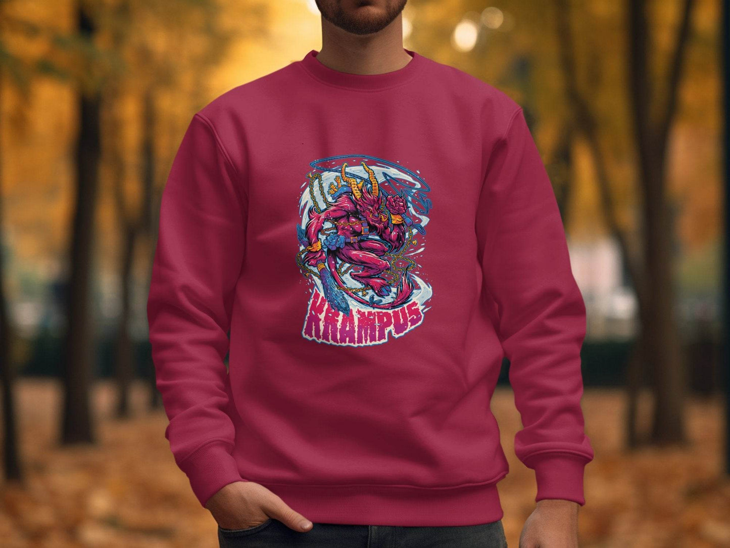 Krampus Devil Folklore Christmas Monster Themed Sweater - Design & Vybe