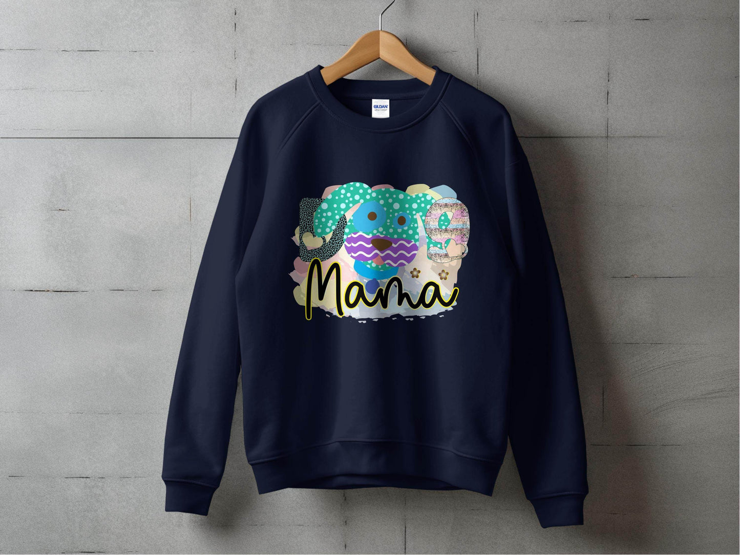 Dog Mama Colorful Graphic Design Great Gift Idea Sweater - Design & Vybe