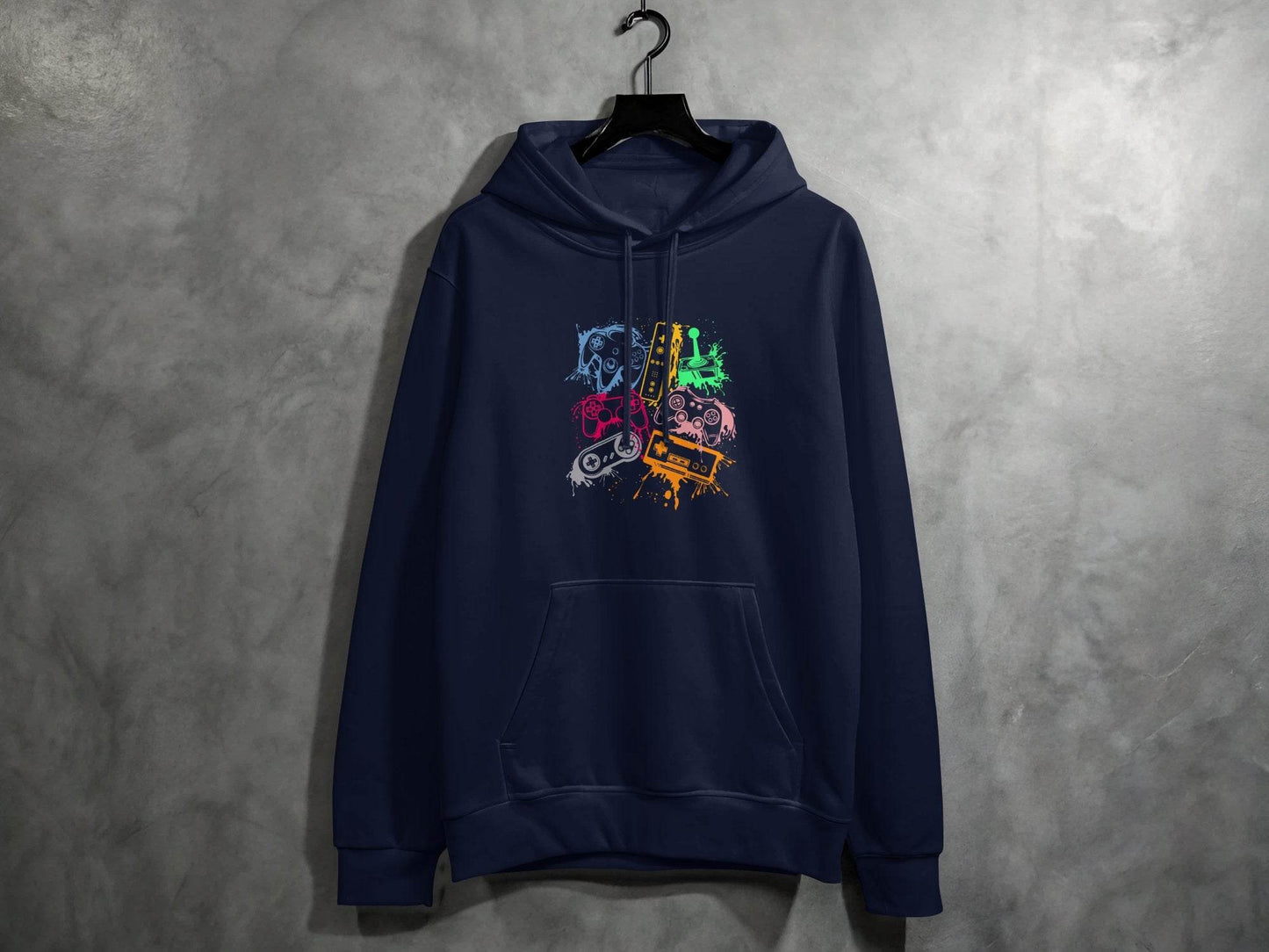 Gaming Console Joypad Colorful Style Design Artwork Hoodie - Design & Vybe