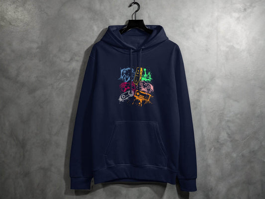 Gaming Console Joypad Colorful Style Design Artwork Hoodie - Design & Vybe