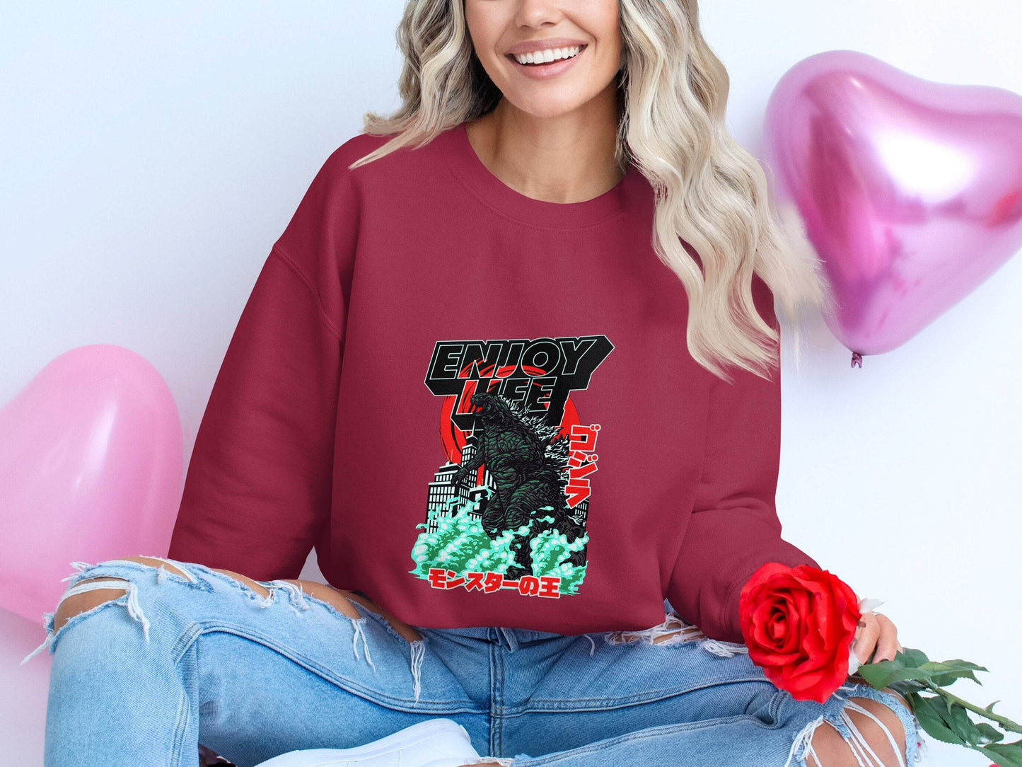 Enjoy Life Godzilla Monster King Of The Monsters Sweater - Design & Vybe