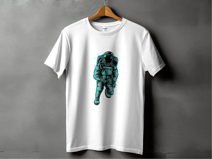 Astronaut with Ice Cream Graphics Cool Print For T-Shirt - Design & Vybe