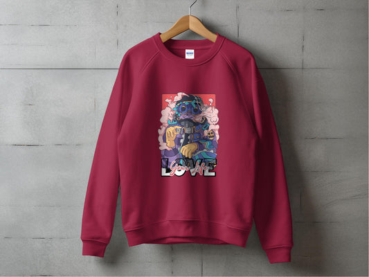 Retro Style Gaming Robot Graphic Sweatshirt product
