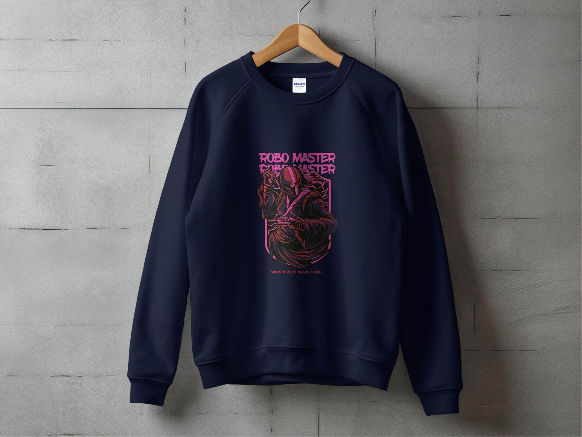 Robo Master Woman With Deadly Skill Graphic Design Sweater - Design & Vybe