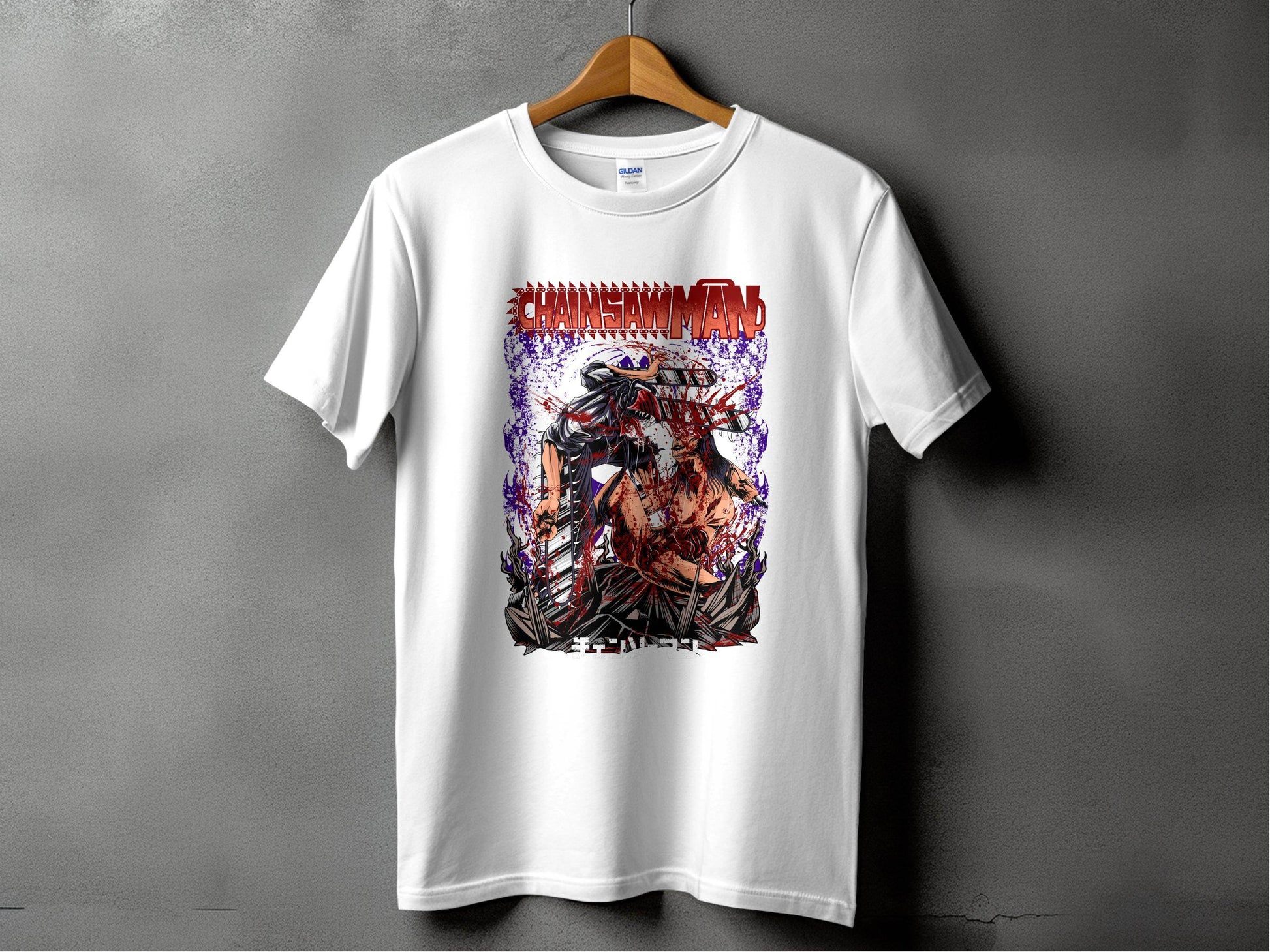 Chainsaw Man Intense Battle Graphic Anime Inspired T-Shirt - Design & Vybe