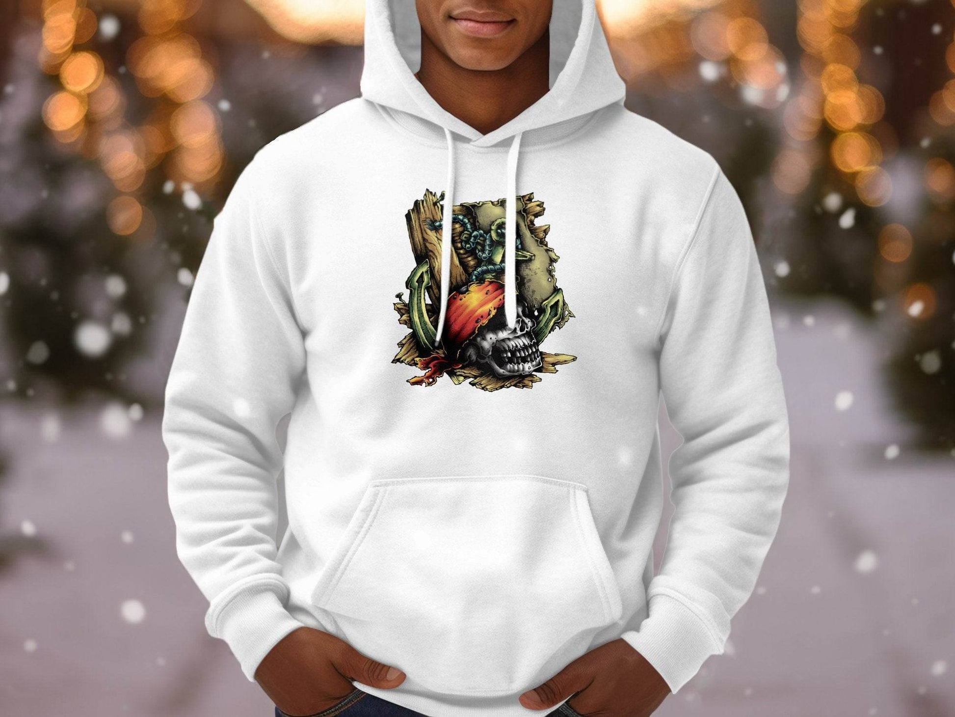 Pirate Skull with Vibrant Bandana and Anchors Hoodie - Design & Vybe