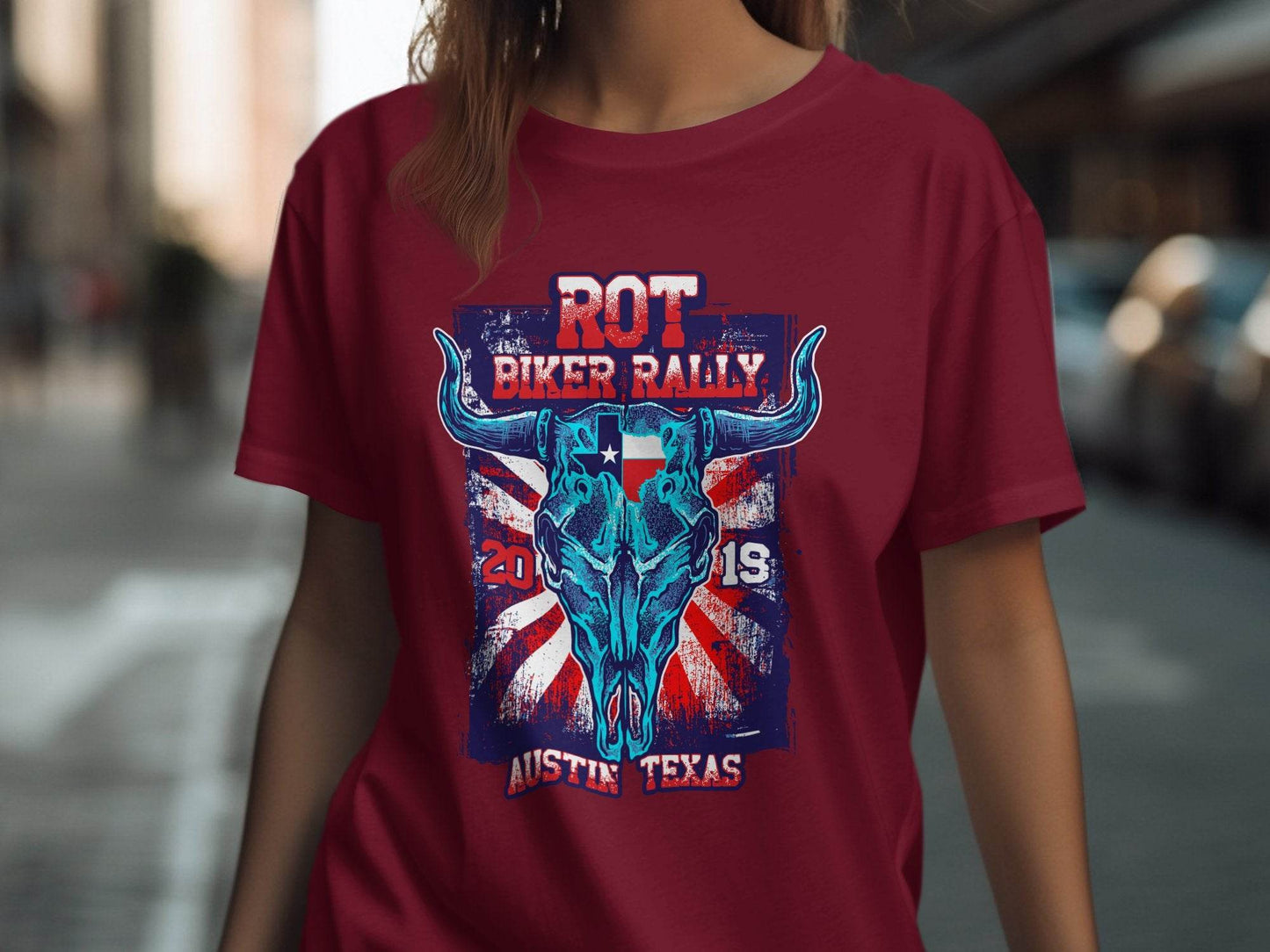 ROT Biker Rally Austin Texas 2019 T-Shirt - Design & Vybe
