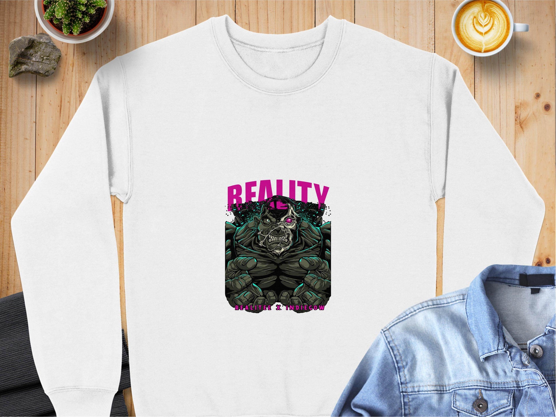 Reality Indiecow Realitee Monster Graphic Sweater - Design & Vybe
