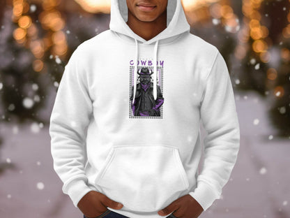 Warrior Cowboy With Attitude Graphic Apparel Hoodie - Design & Vybe