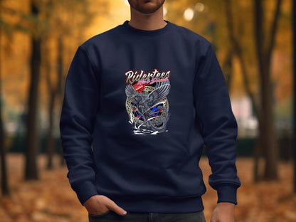 Ridertees Rise to Dominate Phoenix Design Graphic Sweater - Design & Vybe