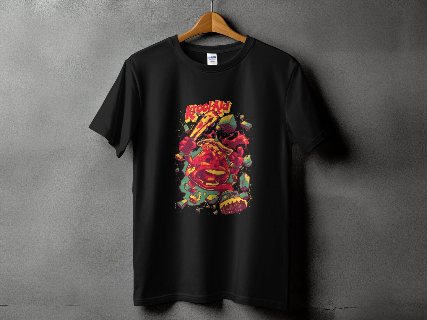 Kool-Aid Man Smashing Through Wall Graphic Design T-Shirt - Design & Vybe
